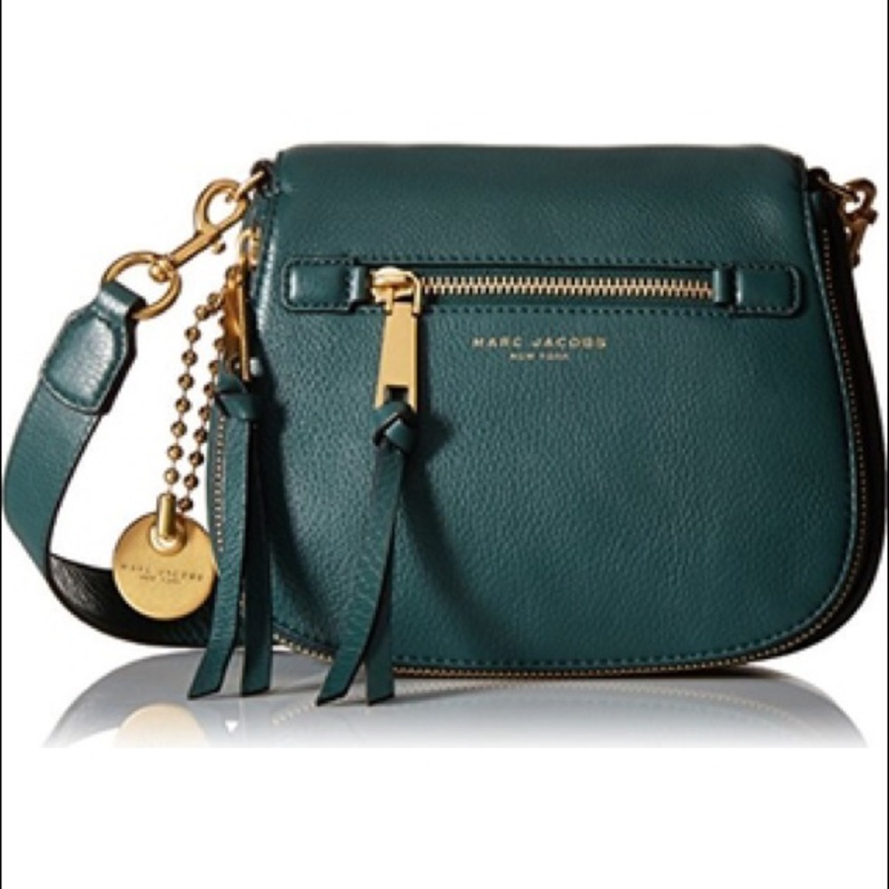 Marc Jacobs Recruit Small Saddle Bag Handbag Green